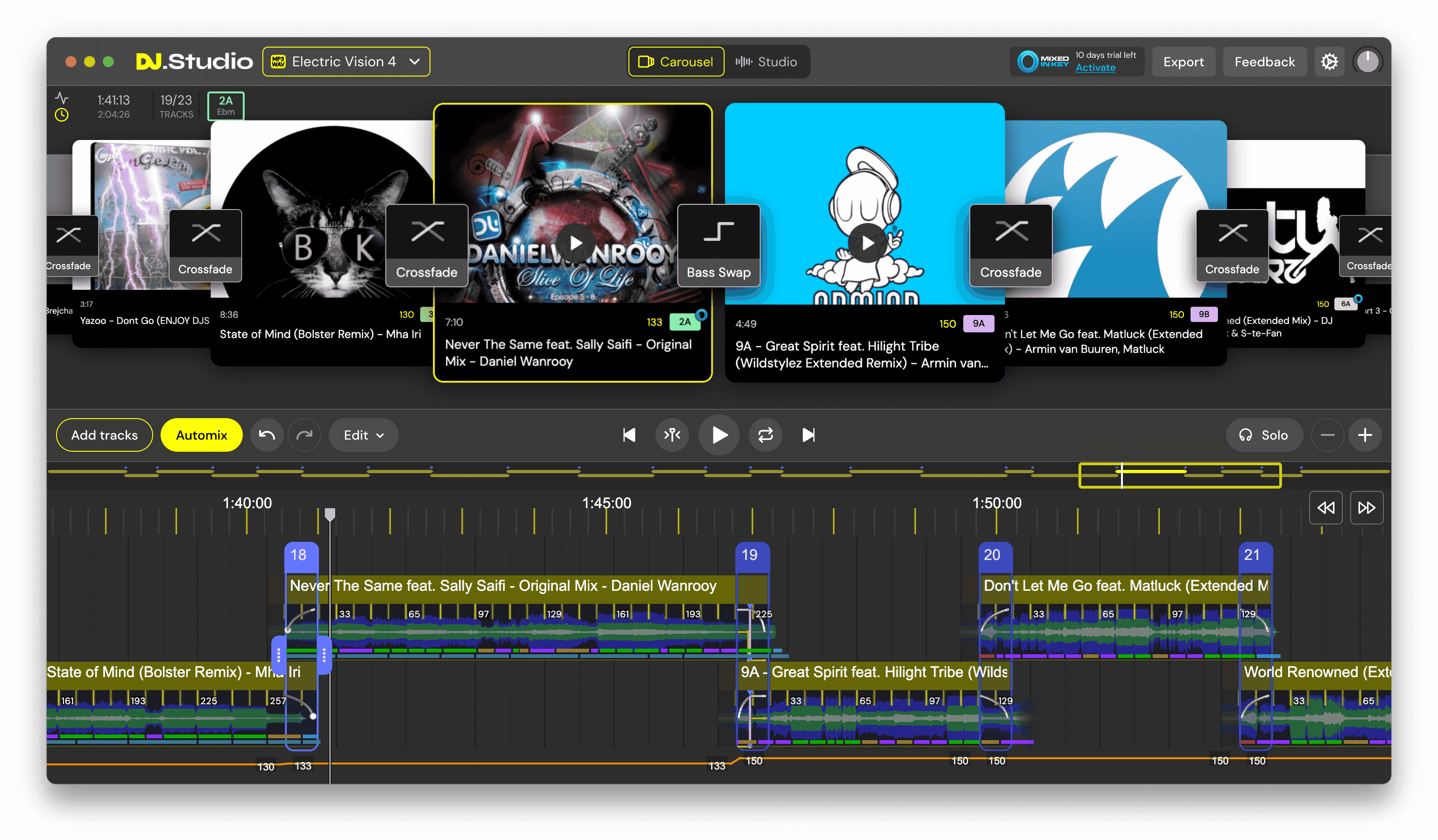 DJ.Studio Carousel View