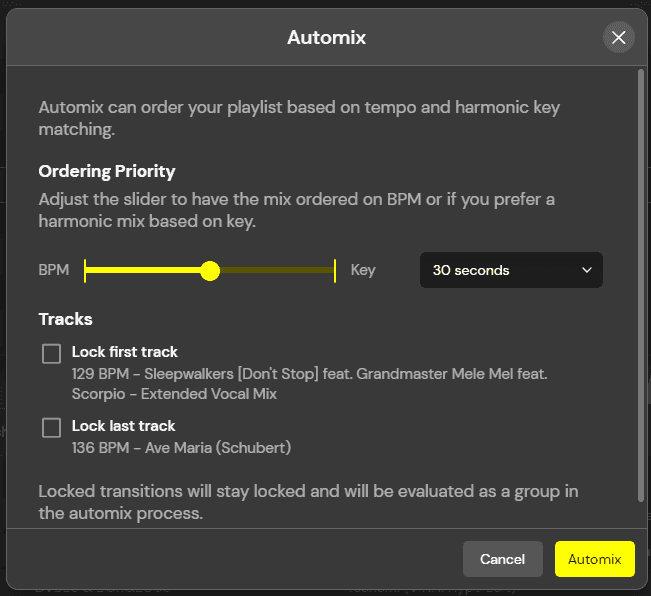 DJ.Studio's Harmonic Automix