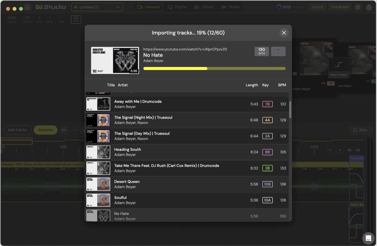 Analyze Audio during Import