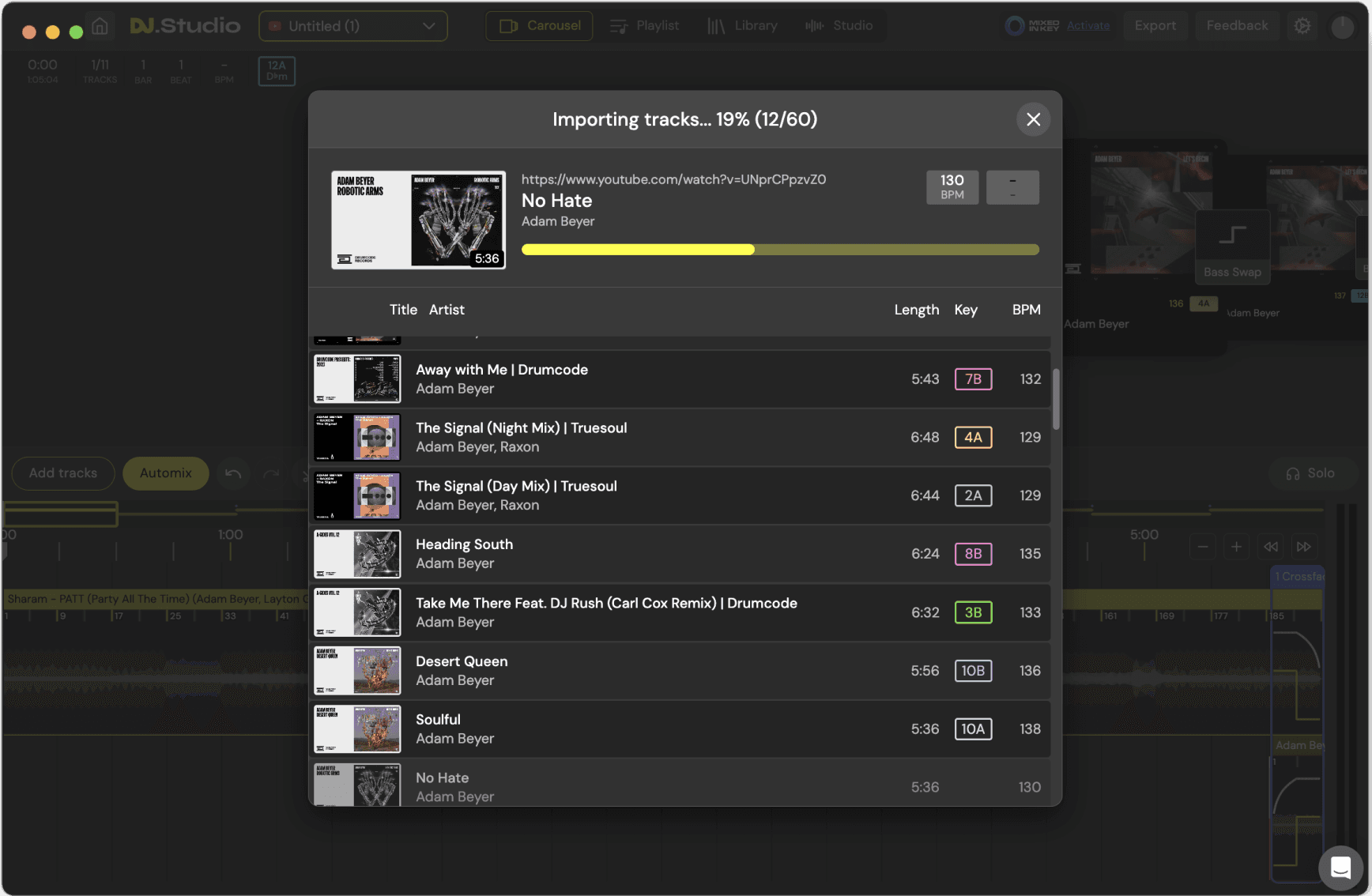 Analyze Audio during Import