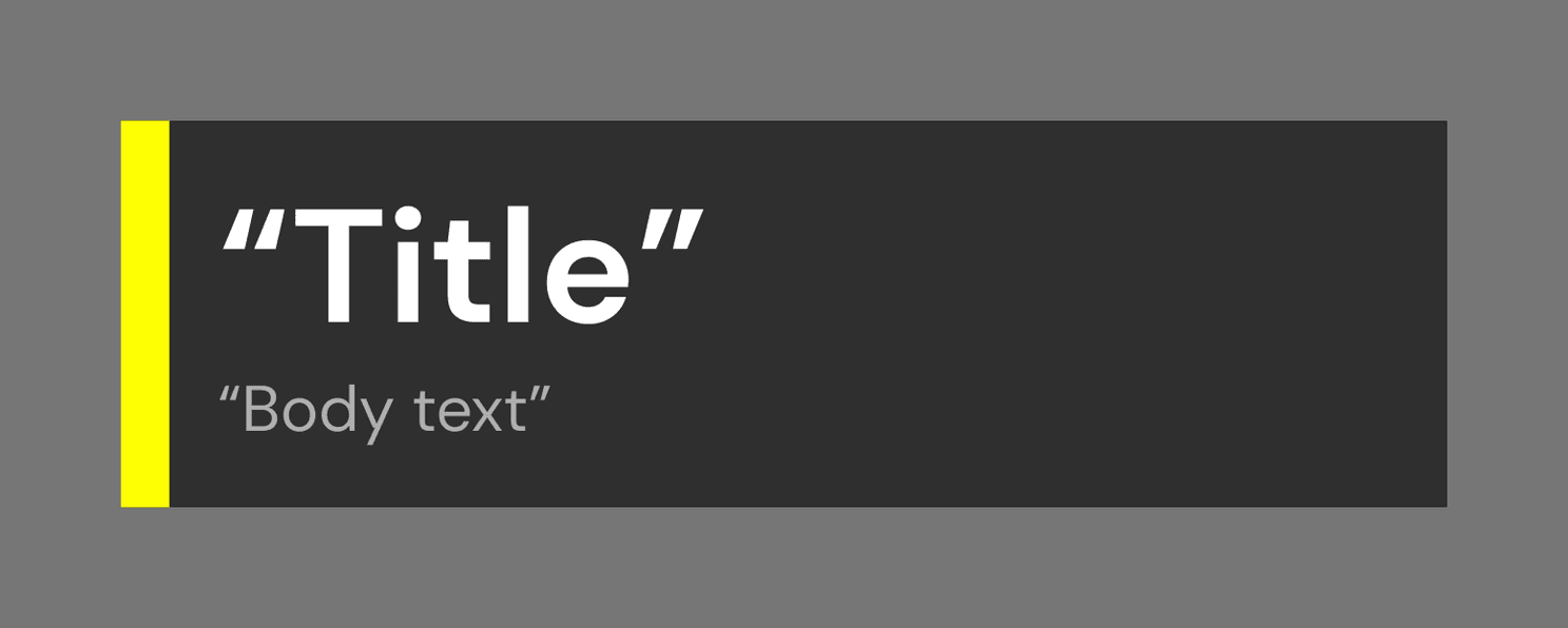 The fontsize of our titles