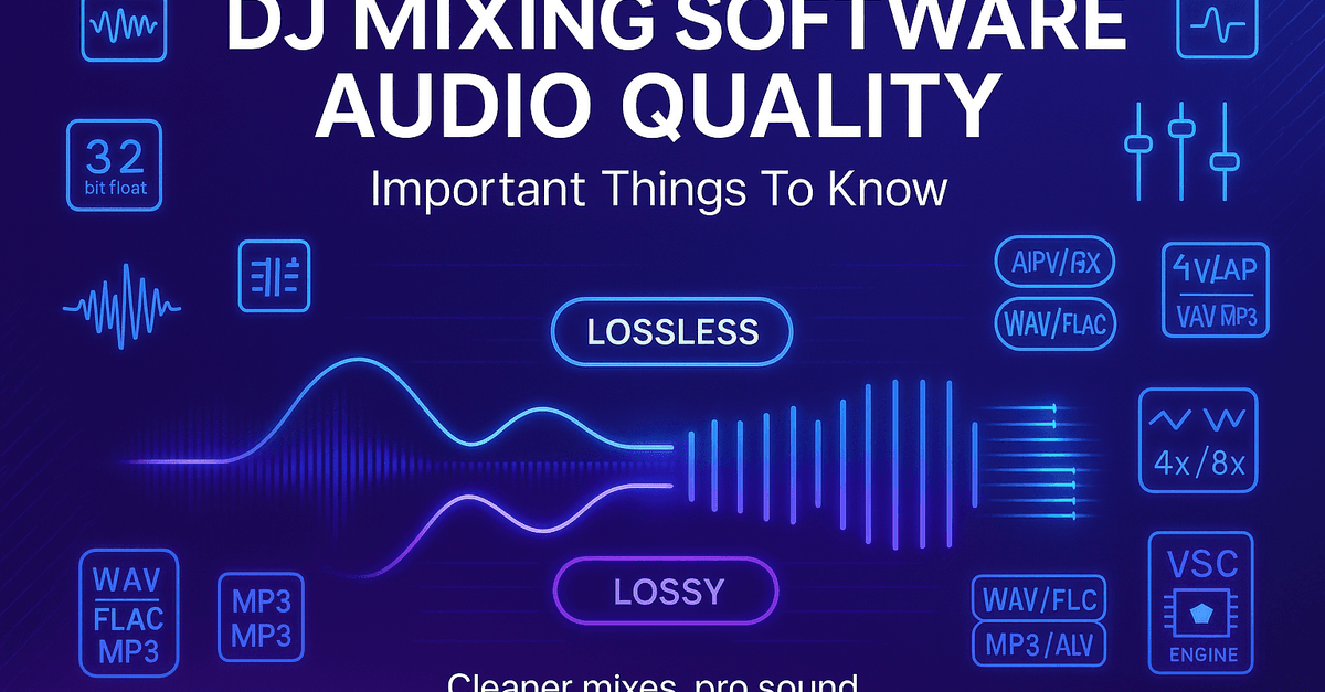 dj mixing software audio quality