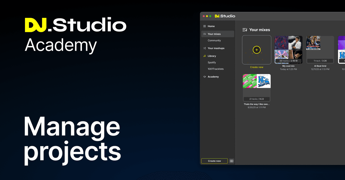 Academy - Manage projects
